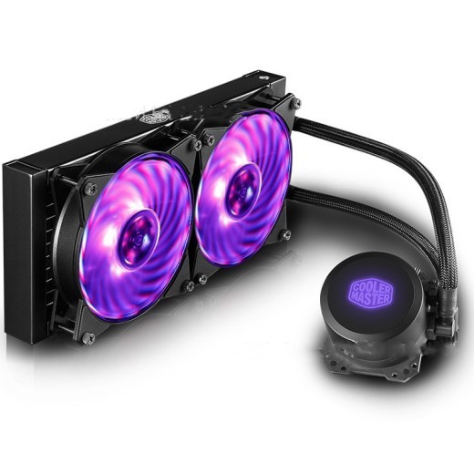 Enfriador de CPU Bingshen 240Rgb con refrigeración líquida, bomba de agua de doble cámara, diseño de microcanal y ventilador equilibrado.