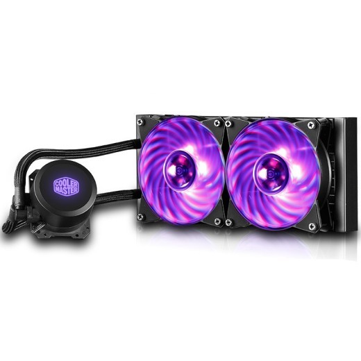 Enfriador de CPU Bingshen 240Rgb con refrigeración líquida, bomba de agua de doble cámara, diseño de microcanal y ventilador equilibrado.