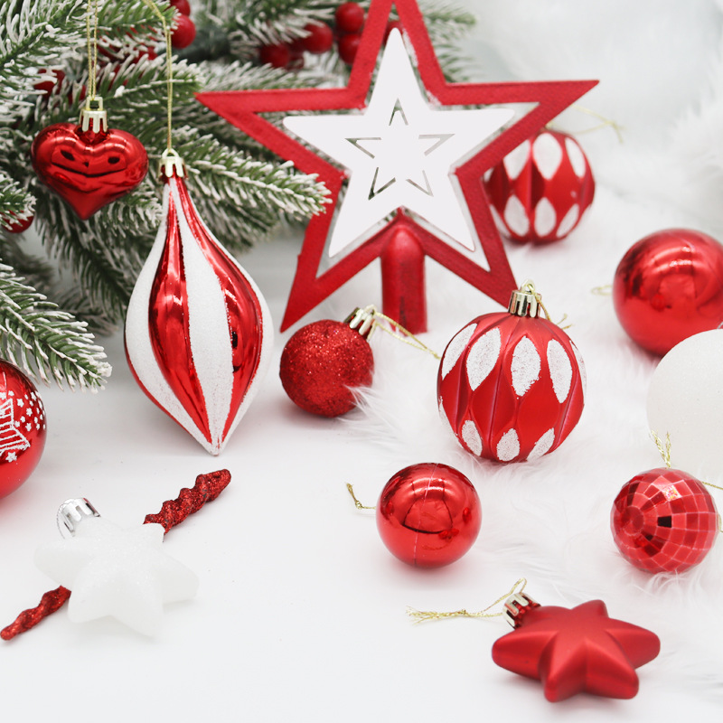 Caja navideña galvanizada pintada con forma especial para decoración navideña