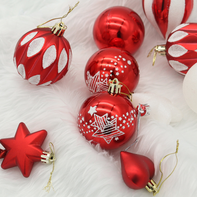 Caja navideña galvanizada pintada con forma especial para decoración navideña