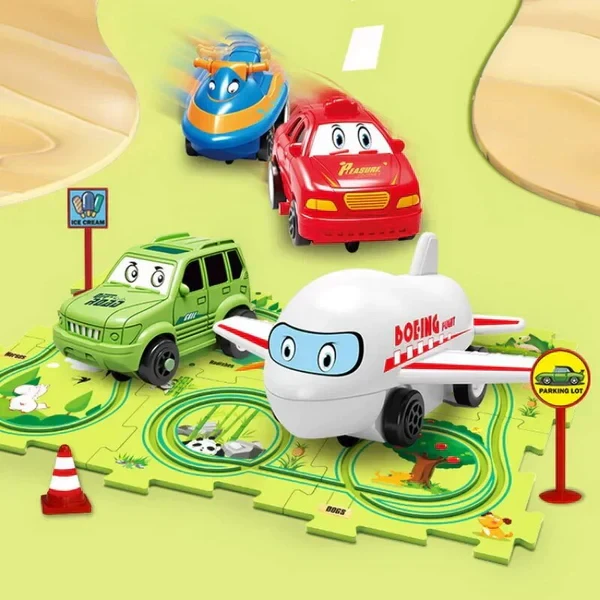 Pista de coches para niños PuzzleRacer