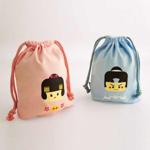 Bolsa de carpeta con dibujos animados japoneses Gang Duo