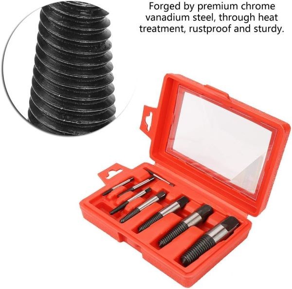 Extractor de tornillos dañados de 8 piezas