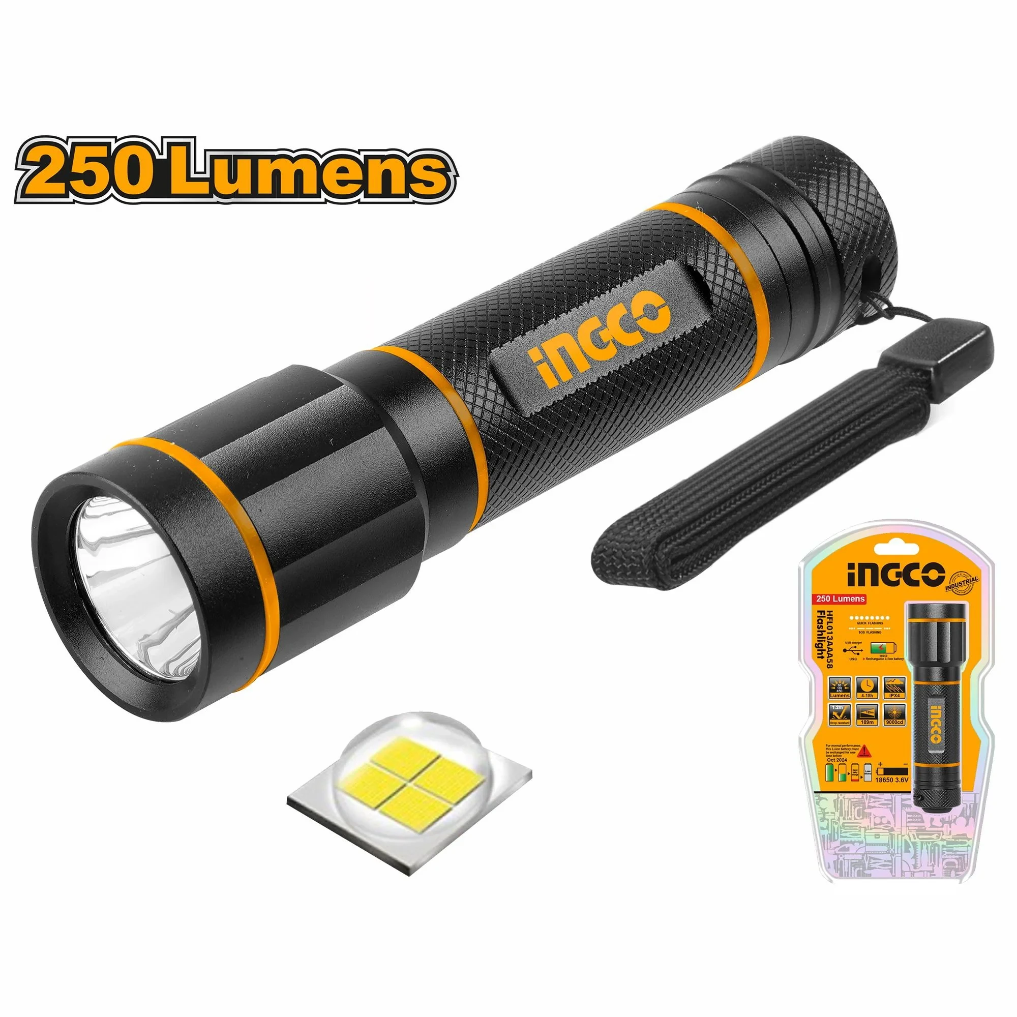 Linterna de 250 lúmenes