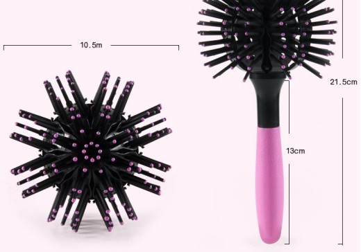 Peine de bola 3D resistente a altas temperaturas para herramientas de peluquería con aire comprimido