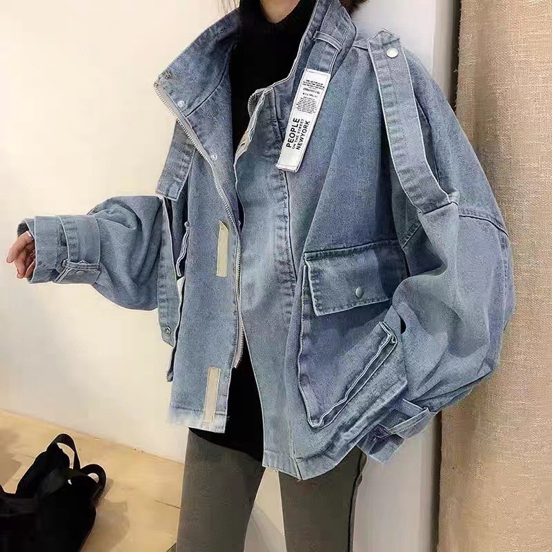 Abrigo vaquero grueso de invierno para mujer, nuevo, de talla grande