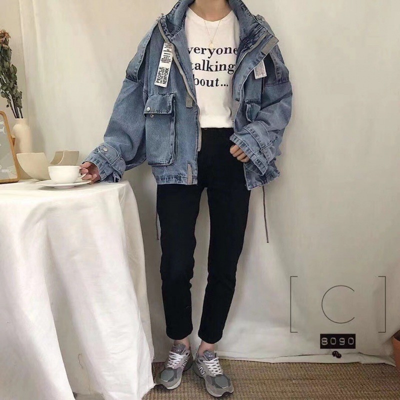 Abrigo vaquero grueso de invierno para mujer, nuevo, de talla grande