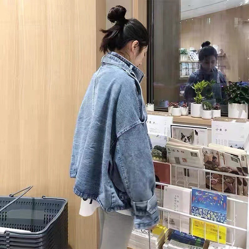 Abrigo vaquero grueso de invierno para mujer, nuevo, de talla grande