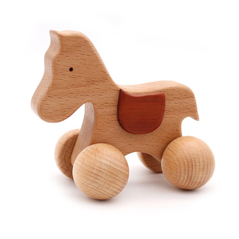 Carro de arrastre de madera
