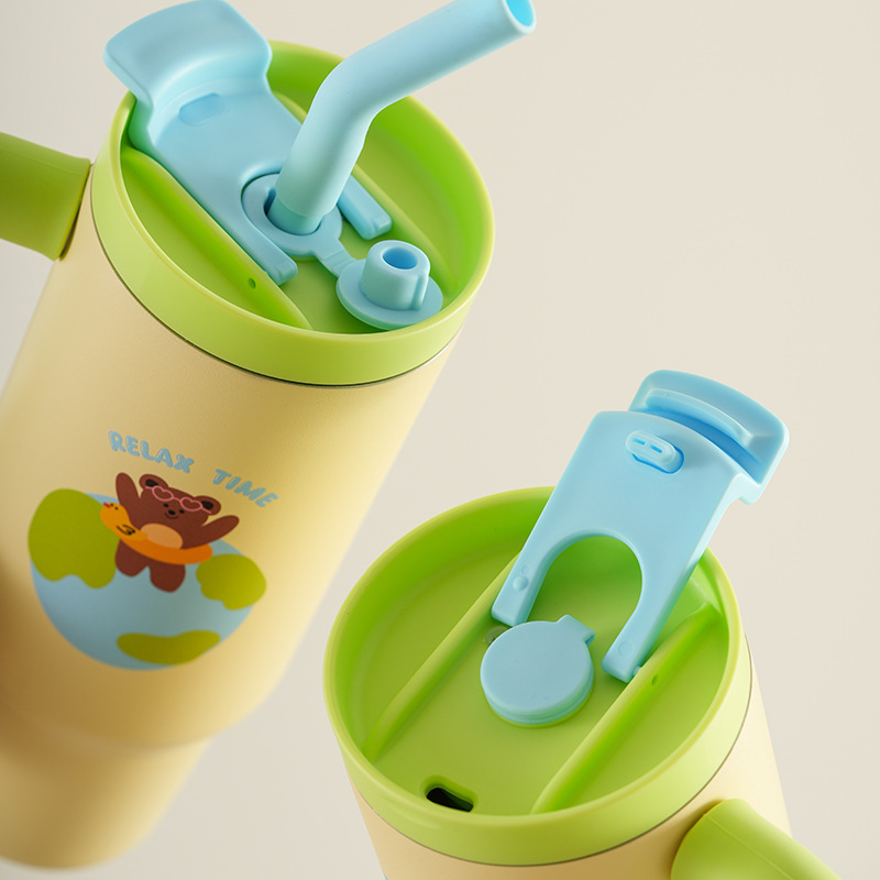 Taza de vacío de gran capacidad Vaso de hielo grande Vaso con pajita