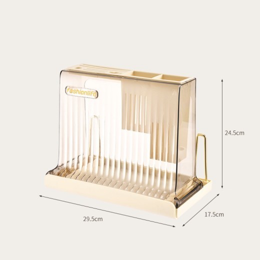 Estante de cocina color crema para almacenar la estufa