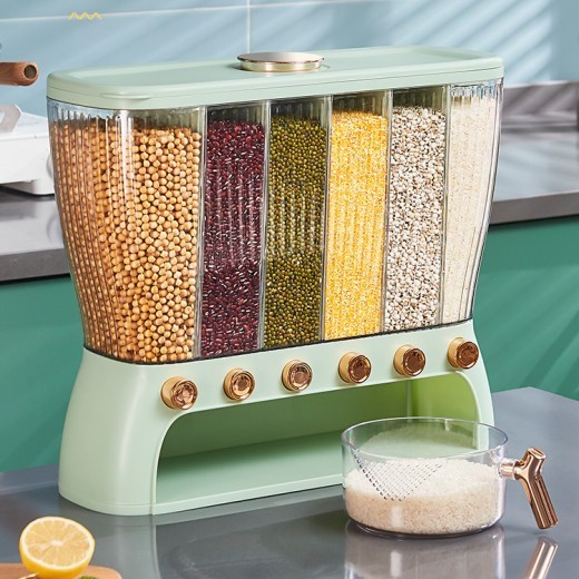 Compartimento separado para guardar granos de cocina