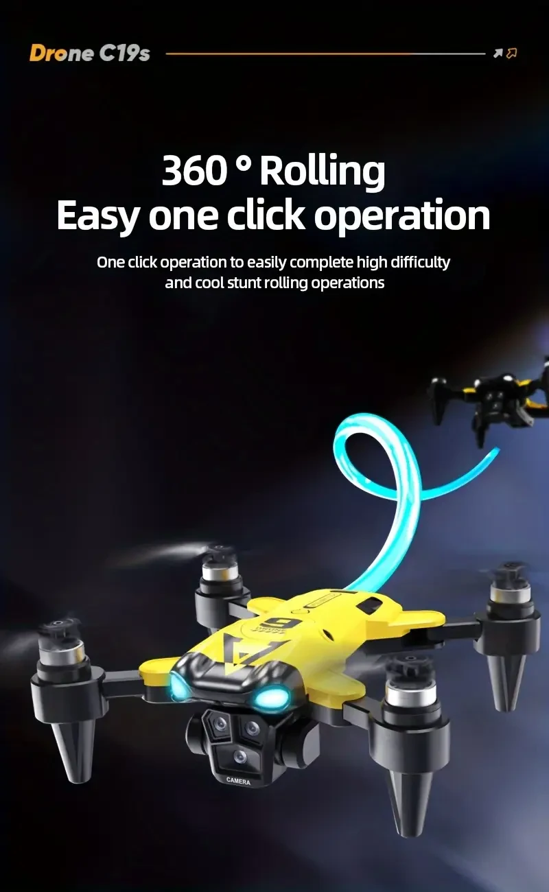 Dron de larga duración: equipado con posicionamiento de flujo óptico y cámaras duales de alta definición, es el regalo perfecto para adultos y entusiastas de la fotografía de aviación.