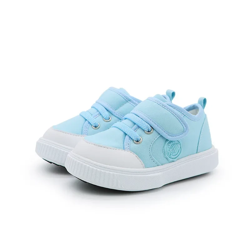 Nuevos zapatos para niños, de lona, ​​para niños pequeños, para hombres y mujeres, con suela suave y antideslizante.