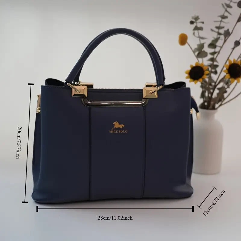 Bolso de mujer ligero de lujo de piel auténtica, bolso de mano para madre, nuevo estilo 2024, moderno y elegante, bolso de mano para señoras de mediana edad.