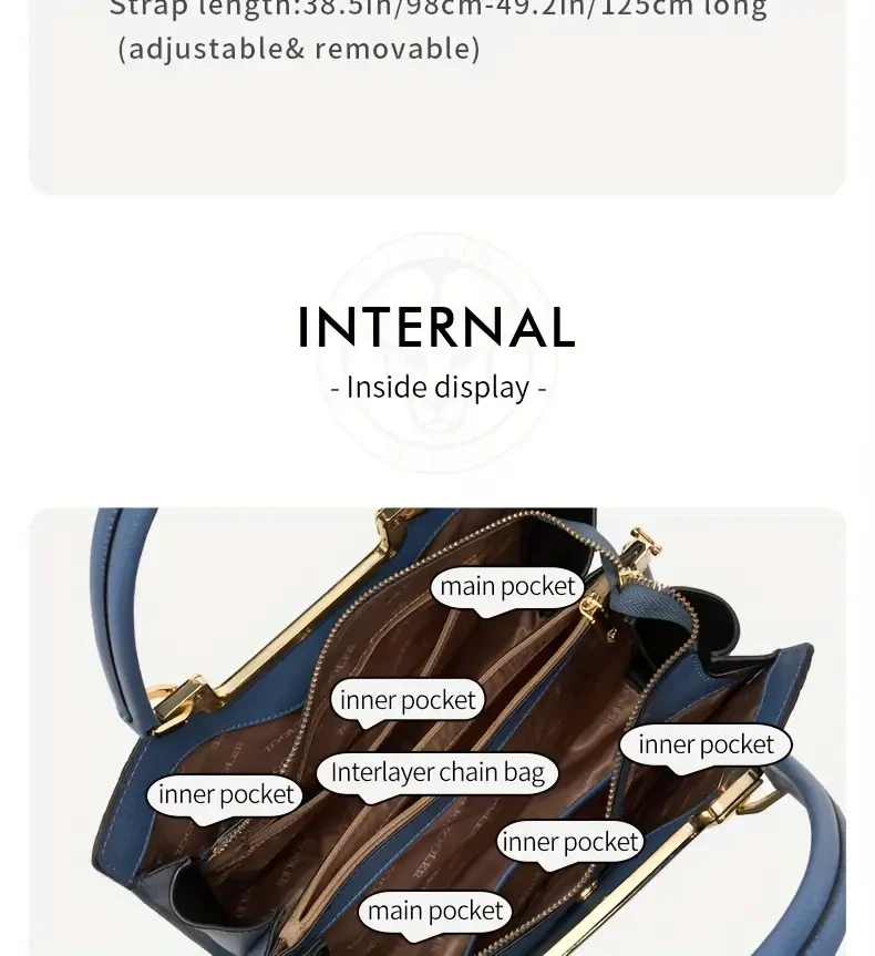 Bolso de mano Zooler con estampado de cocodrilo, bolso tote de lujo para mujer en color liso, elegante cartera de piel auténtica.