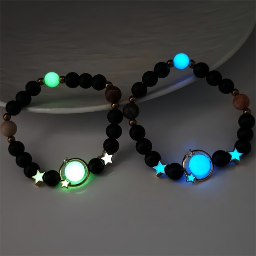 Pulsera elástica luminosa creativa para hombre y mujer