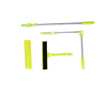 Limpiador de vidrios giratorio retráctil