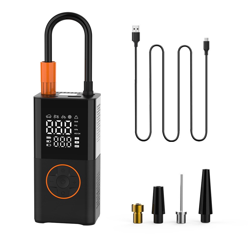 Mini coche inflable portátil con pantalla digital inalámbrica