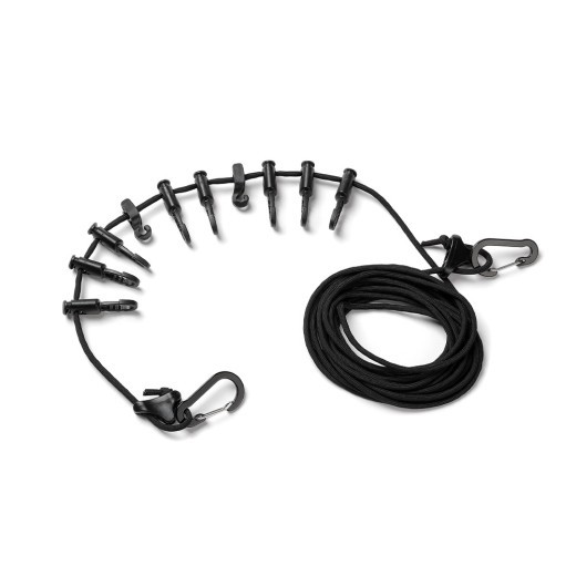 Tendedero portátil para exteriores, resistente al viento y multifuncional para acampar.