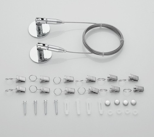 Tendedero invisible sin perforaciones y antiencogimiento para balcones