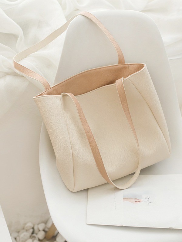Bolsa de mano de doble cara con color de contraste disponible