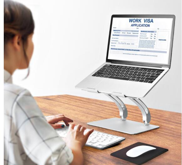 Soporte para computadora portátil, soporte para mesa de tableta, base de enfriamiento, elevador plegable