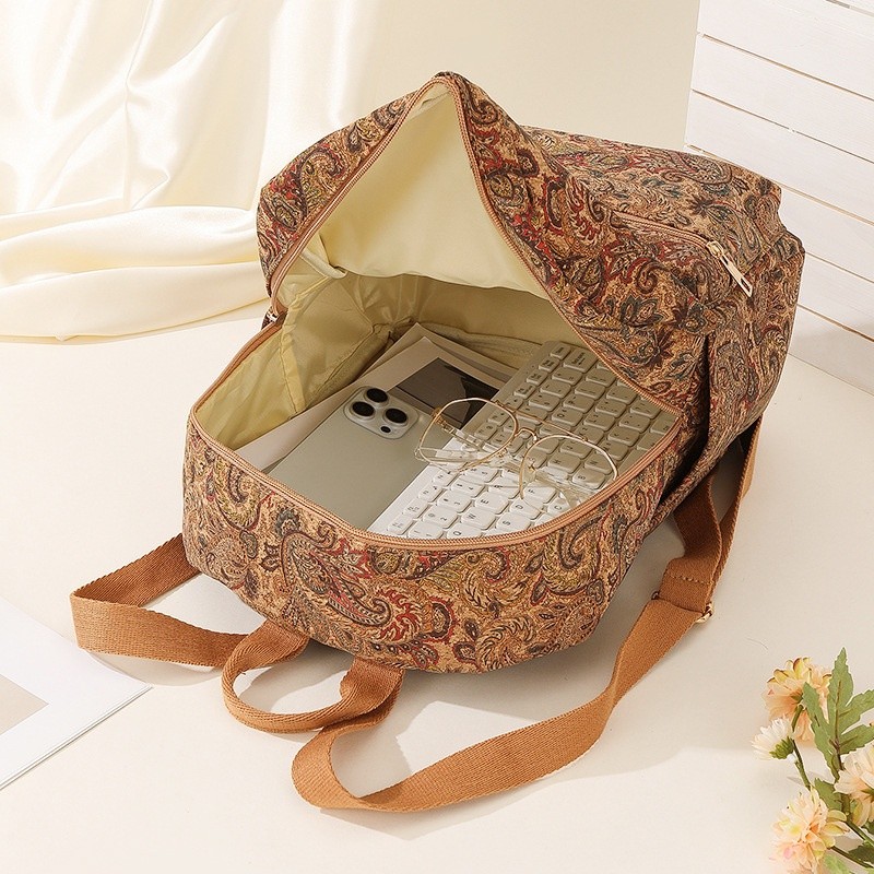 Mochila retro ligera de gran capacidad para hombres y mujeres