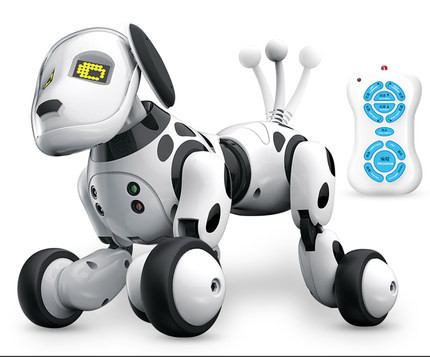 Perro robot inteligente con control remoto eléctrico, juguete electrónico para mascotas para niños.