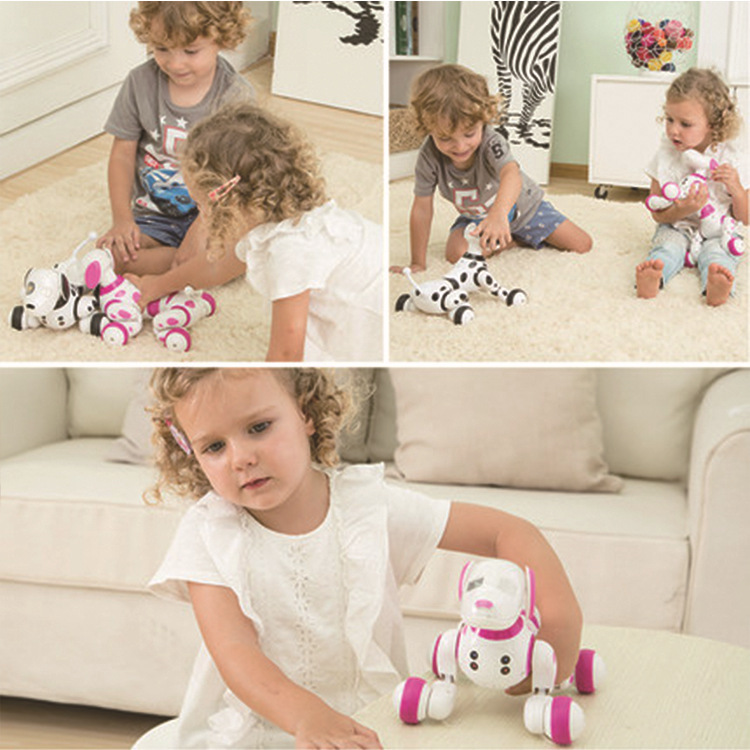 Perro robot inteligente con control remoto eléctrico, juguete electrónico para mascotas para niños.