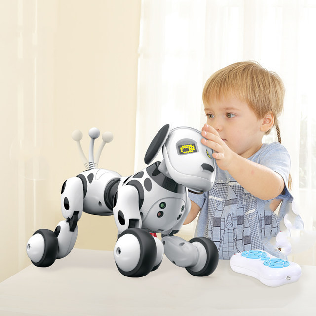 Perro robot inteligente con control remoto eléctrico, juguete electrónico para mascotas para niños.