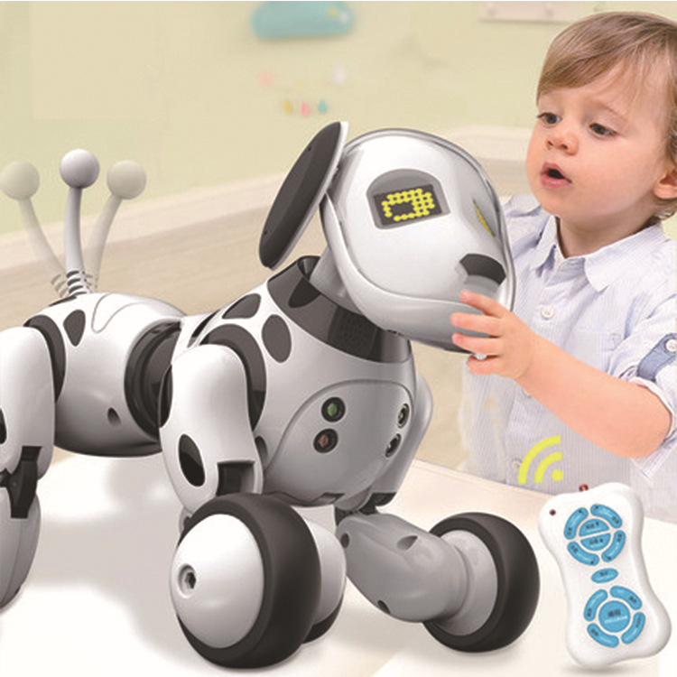 Perro robot inteligente con control remoto eléctrico, juguete electrónico para mascotas para niños.