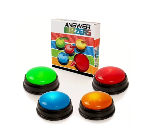 Zumbadores de respuesta para programas de juegos (4 piezas)