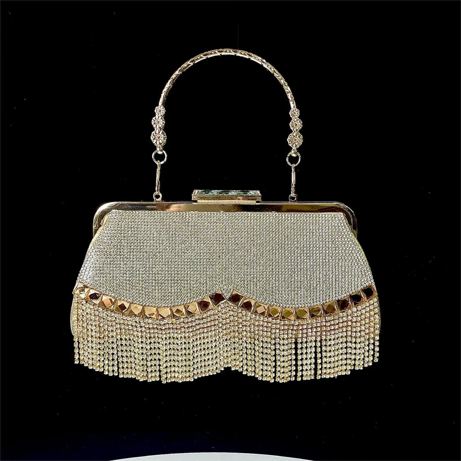 Nuevo bolso bandolera de mano con borlas para vestido de cena de princesa KTV