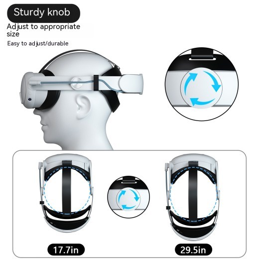 Gafas de realidad virtual Oculus Quest3 con carga rápida de 18 W y diadema Meta, accesorios de 10 000 mAh de gran capacidad