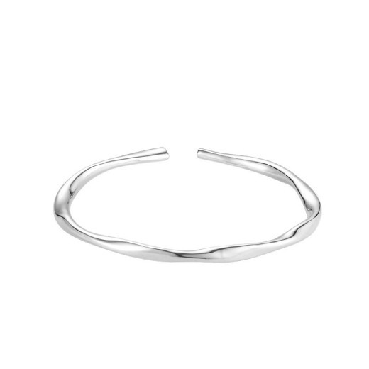 Pulsera Mobius Premium de plata de ley 999 con pie de oro