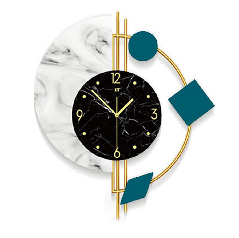 Relojes de pared de cuarzo sencillos y creativos con decoración elegante para el hogar en la sala de estar