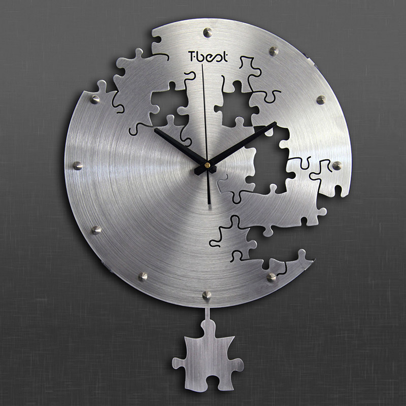 Reloj de pared creativo circular de 16 pulgadas, reloj de pared artístico, diseño moderno, reloj silencioso para sala de estar y dormitorio, decoración del hogar, relojes de pared