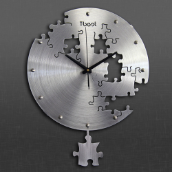 Reloj de pared creativo circular de 16 pulgadas, reloj de pared artístico, diseño moderno, reloj silencioso para sala de estar y dormitorio, decoración del hogar, relojes de pared