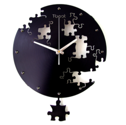 Reloj de pared creativo circular de 16 pulgadas, reloj de pared artístico, diseño moderno, reloj silencioso para sala de estar y dormitorio, decoración del hogar, relojes de pared