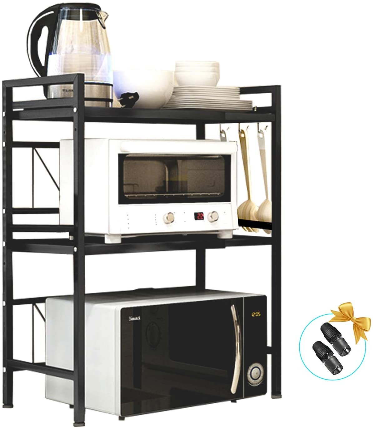 Soporte para rejilla de horno microondas de 3 niveles