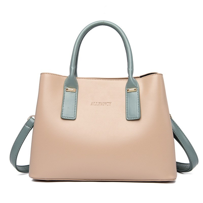 Bolso de mano de piel suave, gran capacidad, versátil, bandolera para mamá