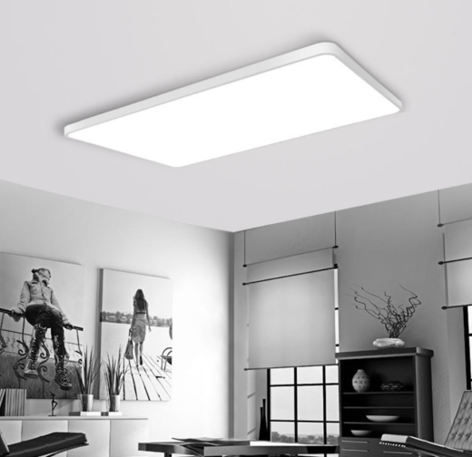 Lámpara rectangular para iluminación de habitación de casa.