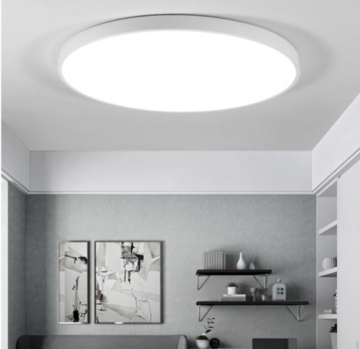 Lámpara rectangular para iluminación de habitación de casa.