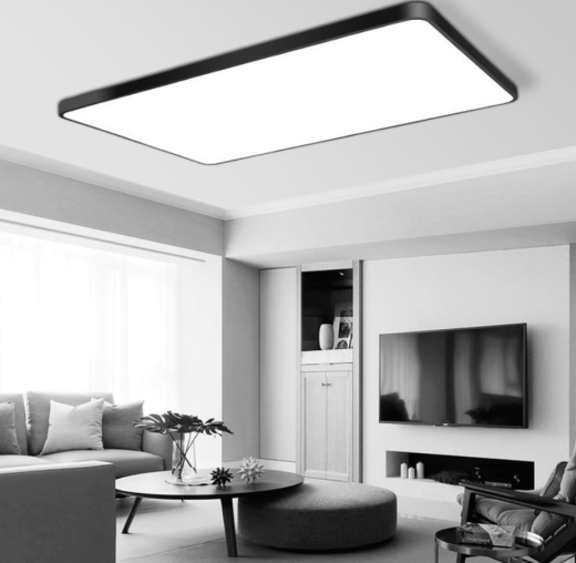 Lámpara rectangular para iluminación de habitación de casa.