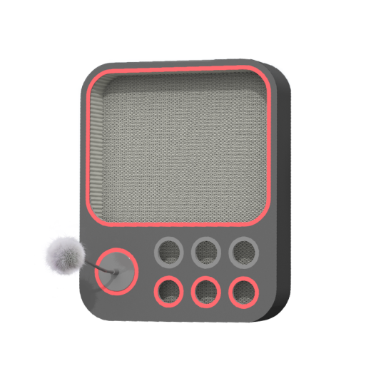 Rascador para gatos sin formaldehído, juguete resistente al desgaste