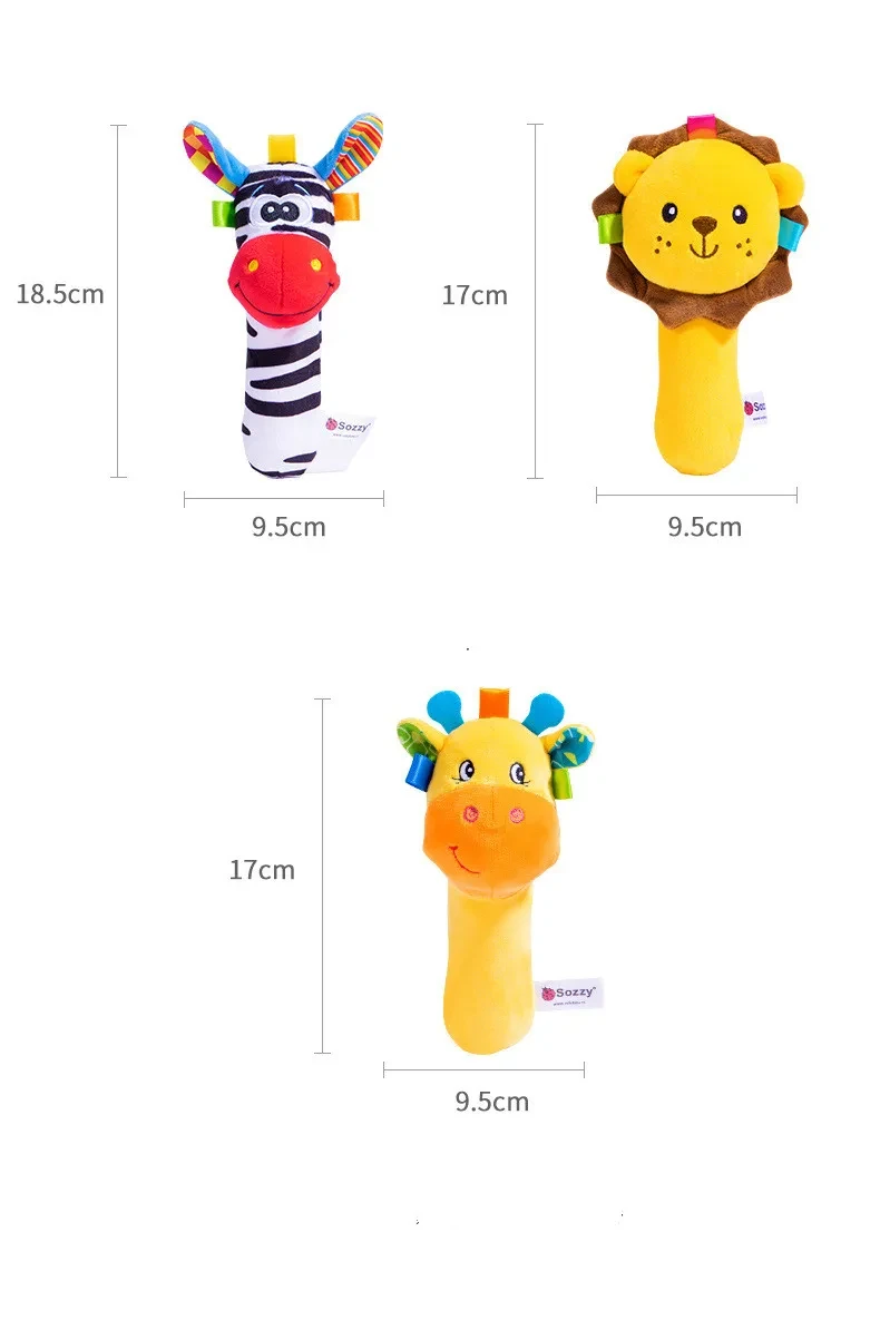 Nuevo juguete de peluche para bebé, palo BB interactivo para bebé