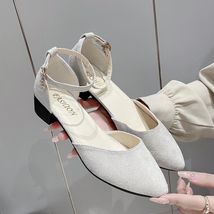 Sandalias romanas de punta cerrada con hebilla y plataforma, informales, de moda, de talla grande, para mujer