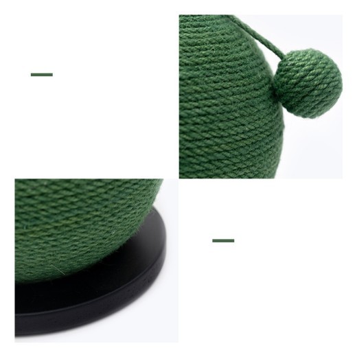 Tablero rascador para gatos con forma de cactus, poste de sisal