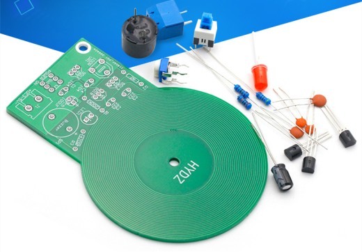 Kit de detector de metales para hacer uno mismo, tablero electrónico para practicar soldadura.